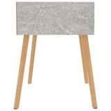NNEVL Bedside Cabinet Concrete Grey 40x40x56 cm Chipboard