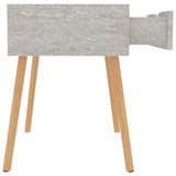 NNEVL Bedside Cabinet Concrete Grey 40x40x56 cm Chipboard