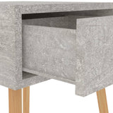 NNEVL Bedside Cabinet Concrete Grey 40x40x56 cm Chipboard