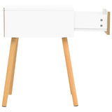 NNEVL Bedside Cabinets 2 pcs White & Sonoma Oak 40x40x56 cm Chipboard