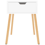 NNEVL Bedside Cabinets 2 pcs High Gloss White 40x40x56 cm Chipboard