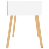 NNEVL Bedside Cabinets 2 pcs High Gloss White 40x40x56 cm Chipboard