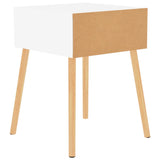 NNEVL Bedside Cabinets 2 pcs High Gloss White 40x40x56 cm Chipboard
