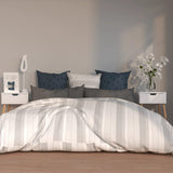 NNEVL Bedside Cabinets 2 pcs High Gloss White 40x40x56 cm Chipboard