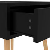 NNEVL Bedside Cabinets 2 pcs High Gloss Black 40x40x56 cm Chipboard