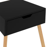 NNEVL Bedside Cabinets 2 pcs High Gloss Black 40x40x56 cm Chipboard