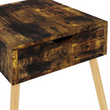 NNEVL Bedside Cabinet Smoked Oak 40x40x56 cm Chipboard