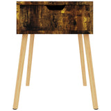 NNEVL Bedside Cabinets 2 pcs Smoked Oak 40x40x56 cm Chipboard
