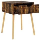 NNEVL Bedside Cabinets 2 pcs Smoked Oak 40x40x56 cm Chipboard
