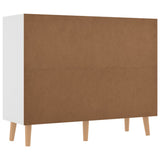 NNEVL Sideboard White 90x30x72 cm Chipboard