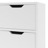NNEVL Sideboard White 90x30x72 cm Chipboard