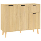 NNEVL Sideboard Sonoma Oak 90x30x72 cm Chipboard