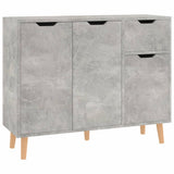 NNEVL Sideboard Concrete Grey 90x30x72 cm Chipboard
