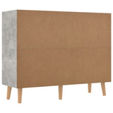 NNEVL Sideboard Concrete Grey 90x30x72 cm Chipboard