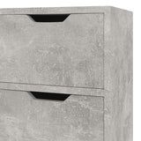 NNEVL Sideboard Concrete Grey 90x30x72 cm Chipboard