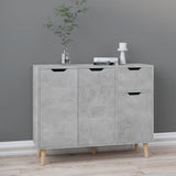 NNEVL Sideboard Concrete Grey 90x30x72 cm Chipboard