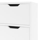 NNEVL Sideboard High Gloss White 90x30x72 cm Chipboard