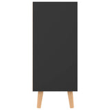 NNEVL Sideboard High Gloss Black 90x30x72 cm Chipboard
