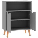 NNEVL Sideboard Grey 60x30x72 cm Chipboard