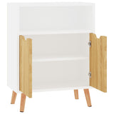 NNEVL Sideboard White and Sonoma Oak 60x30x72 cm Chipboard