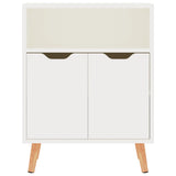 NNEVL Sideboard High Gloss White 60x30x72 cm Chipboard