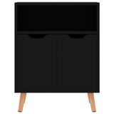 NNEVL Sideboard High Gloss Black 60x30x72 cm Chipboard