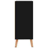 NNEVL Sideboard High Gloss Black 60x30x72 cm Chipboard