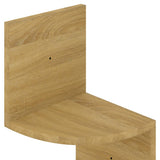 NNEVL Wall Corner Shelf Sonoma Oak 19x19x123 cm Chipboard