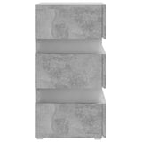 NNEVL LED Bedside Cabinet Concrete Grey 45x35x67 cm Chipboard