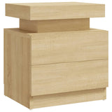 NNEVL Bedside Cabinet Sonoma Oak 45x35x52 cm Chipboard