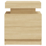 NNEVL Bedside Cabinet Sonoma Oak 45x35x52 cm Chipboard