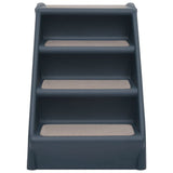 NNEVL Folding 4-Step Dog Stairs Dark Grey