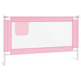 NNEVL Toddler Safety Bed Rail Pink 140x25 cm Fabric