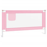 NNEVL Toddler Safety Bed Rail Pink 160x25 cm Fabric