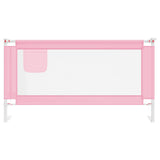 NNEVL Toddler Safety Bed Rail Pink 160x25 cm Fabric