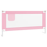 NNEVL Toddler Safety Bed Rail Pink 180x25 cm Fabric