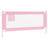 NNEVL Toddler Safety Bed Rail Pink 190x25 cm Fabric
