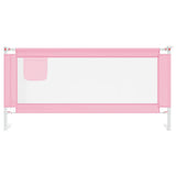 NNEVL Toddler Safety Bed Rail Pink 190x25 cm Fabric