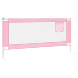 NNEVL Toddler Safety Bed Rail Pink 190x25 cm Fabric
