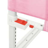NNEVL Toddler Safety Bed Rail Pink 190x25 cm Fabric