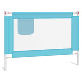 NNEVL Toddler Safety Bed Rail Blue 90x25 cm Fabric