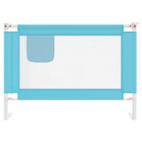 NNEVL Toddler Safety Bed Rail Blue 90x25 cm Fabric