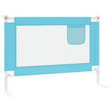 NNEVL Toddler Safety Bed Rail Blue 90x25 cm Fabric