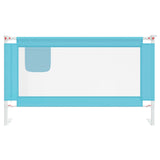NNEVL Toddler Safety Bed Rail Blue 140x25 cm Fabric