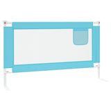 NNEVL Toddler Safety Bed Rail Blue 140x25 cm Fabric