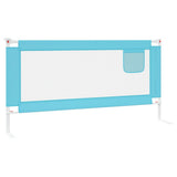 NNEVL Toddler Safety Bed Rail Blue 180x25 cm Fabric