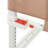 NNEVL Toddler Safety Bed Rail Taupe 150x25 cm Fabric