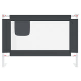 NNEVL Toddler Safety Bed Rail Dark Grey 100x25 cm Fabric