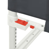 NNEVL Toddler Safety Bed Rail Dark Grey 100x25 cm Fabric