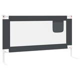 NNEVL Toddler Safety Bed Rail Dark Grey 140x25 cm Fabric